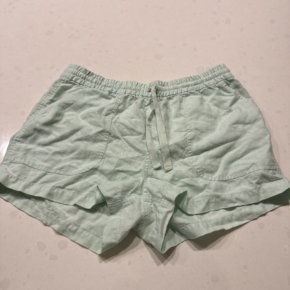 J. Crew Seafoam Linen Women's Shorts